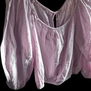 Free People Light Lavender Blouse